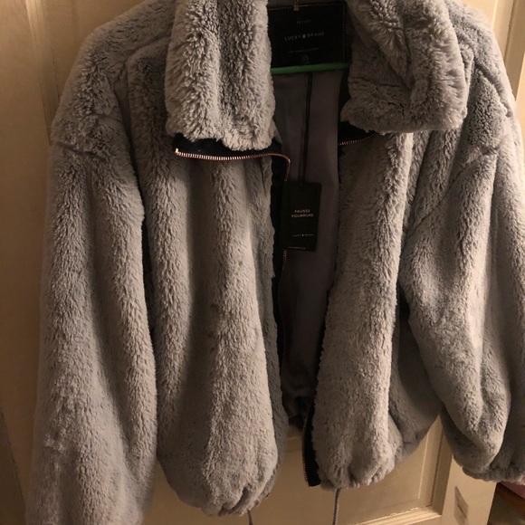 Lucky Brand Jackets & Blazers - Lucky faux fur jacket